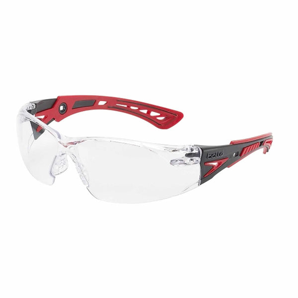 1662301 BOLLE RUSH+ PLATINUM CLEAR LENS SAFETY GLASSES