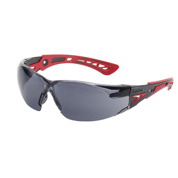 1662302 BOLLE RUSH+ PLATINUM SMOKE LENS SAFETY GLASSES