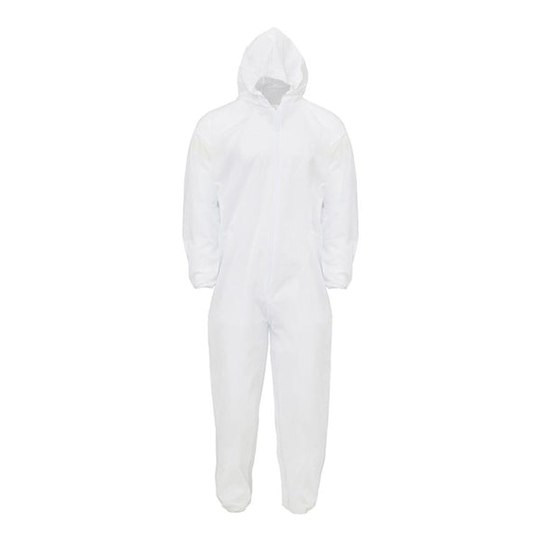ARMOURWEAR TYPE 5/6 ZIP COVERALL W/HOOD White