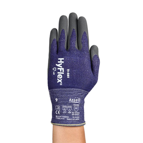 11-561i ANSELL HYFLEX INTERCEPT CUT C GREY NITRILE PALM