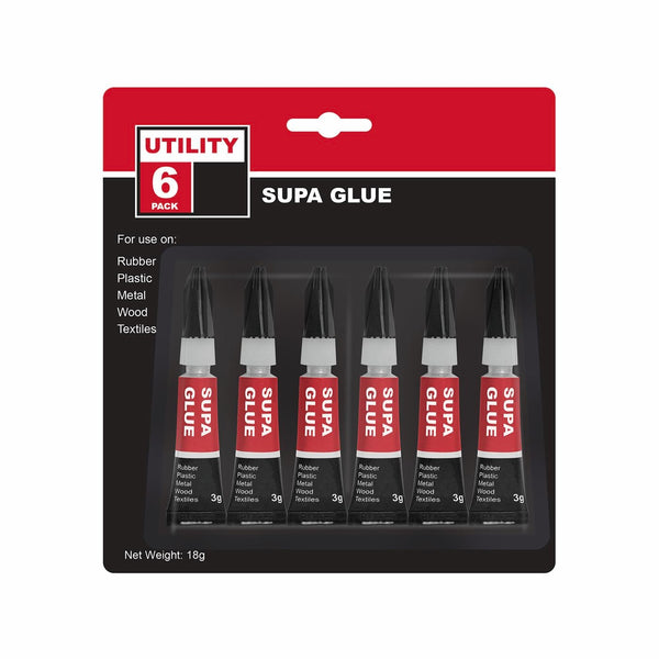 Utility 3g Super Glue - 6 Pack