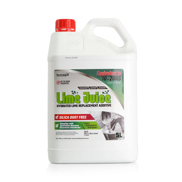 Technique Tools Lime Juice 5 Litre - Silica Free Mortar Additive