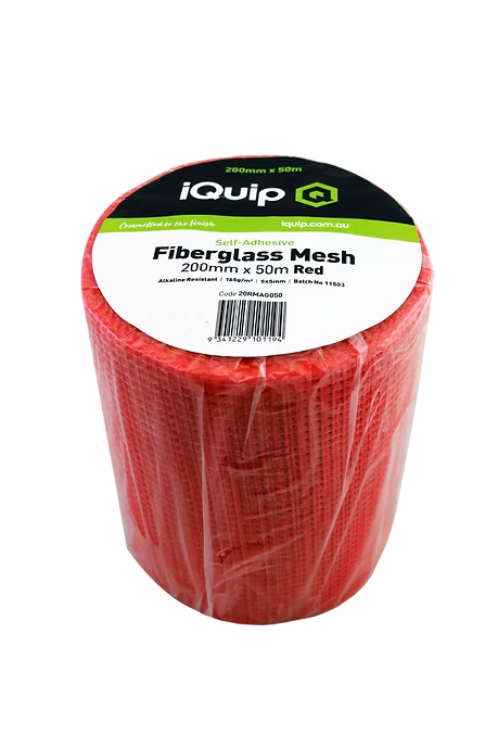 iQuip Fiberglass Render Mesh  Adhesive 200mm X 50M
