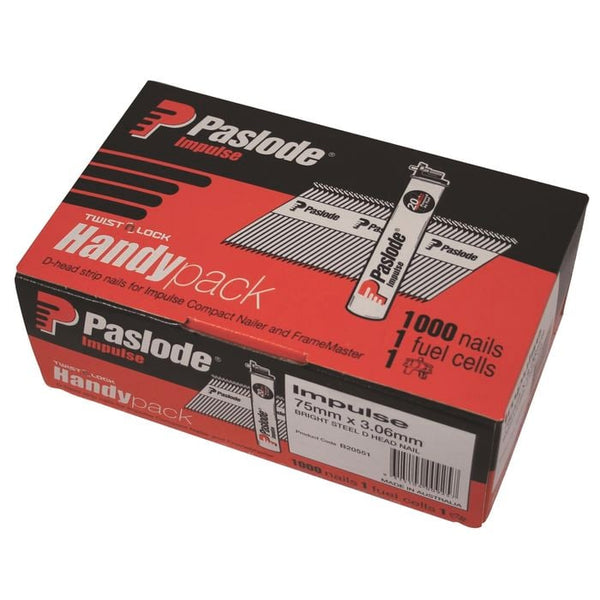 Paslode 75 x 3.06mm Hot Dipped Galvanised D Head Impluse Nail - 1000 Pack