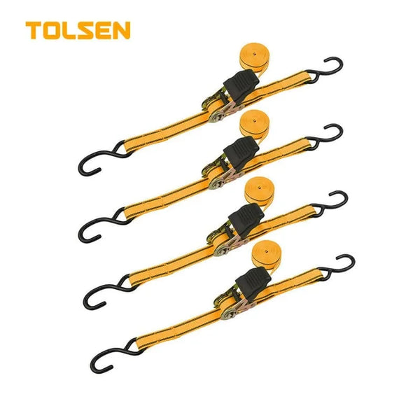 TOLSEN 4PCS RATCHET TIE DOWN SET (INDUSTRIAL)