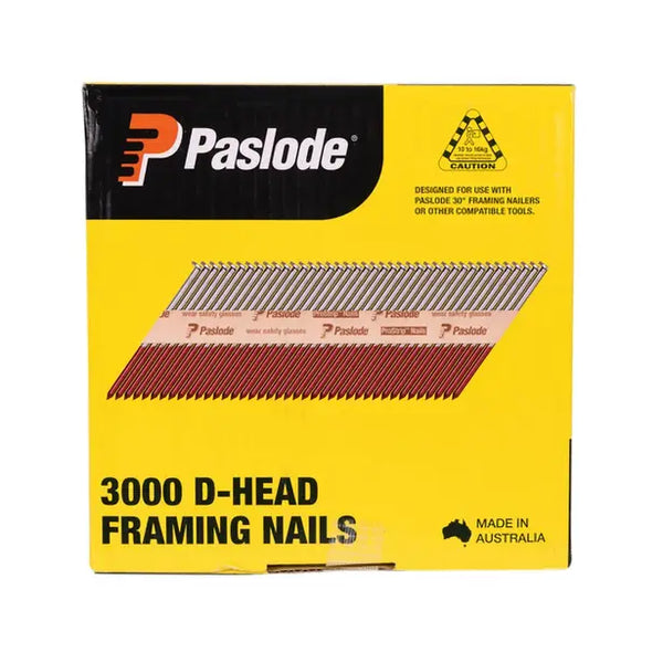 Paslode 75 x 3.06mm Hot Dipped Galvanised 34° D Head Pneumatic Nails - 3000 Pack