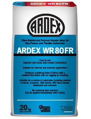 ARDEX WR 80 FR Fibre-Reinforced Polymer Modified Render