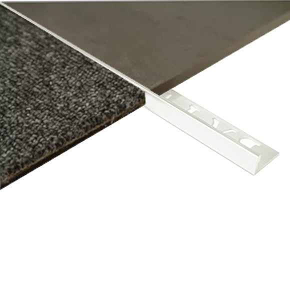 BAT Trim Aluminium L Angle Project Matt White Protective Film