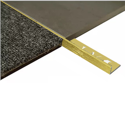 BAT Trim Aluminium L Angle Project Linished Gold Protective Film