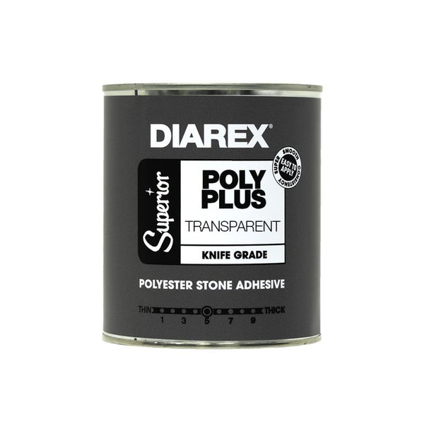 Diarex Superior PolyPlus Transparent 1kg Knife Grade Stone Adhesive