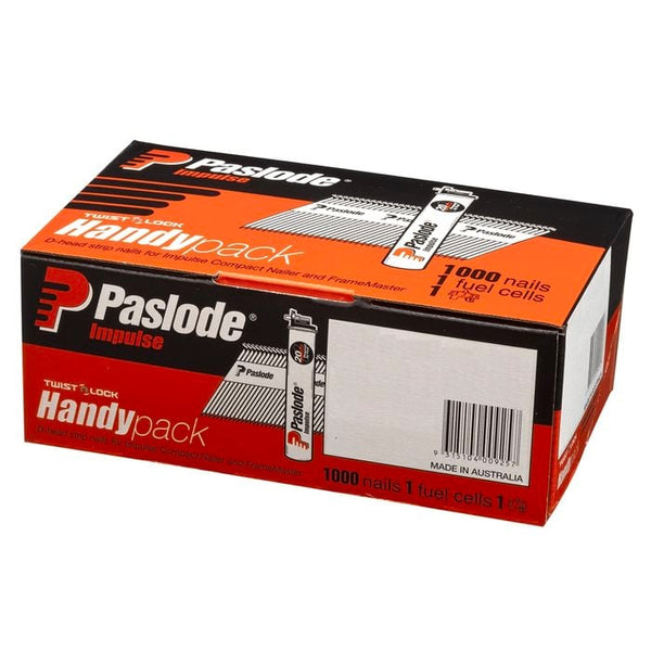 Paslode Impulse 90 x 3.15mm Bright D-Head Nail - 1000 Pack