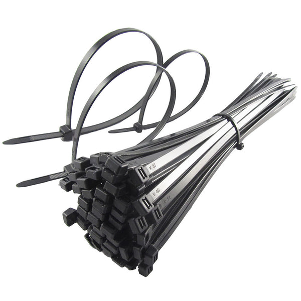 ziptie black CABLE TIE 150mm x 3.6mm x (PACK 20)