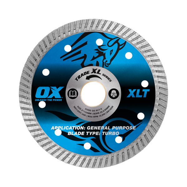 OX Trade XL Turbo Diamond Blade 125mm – General Purpose